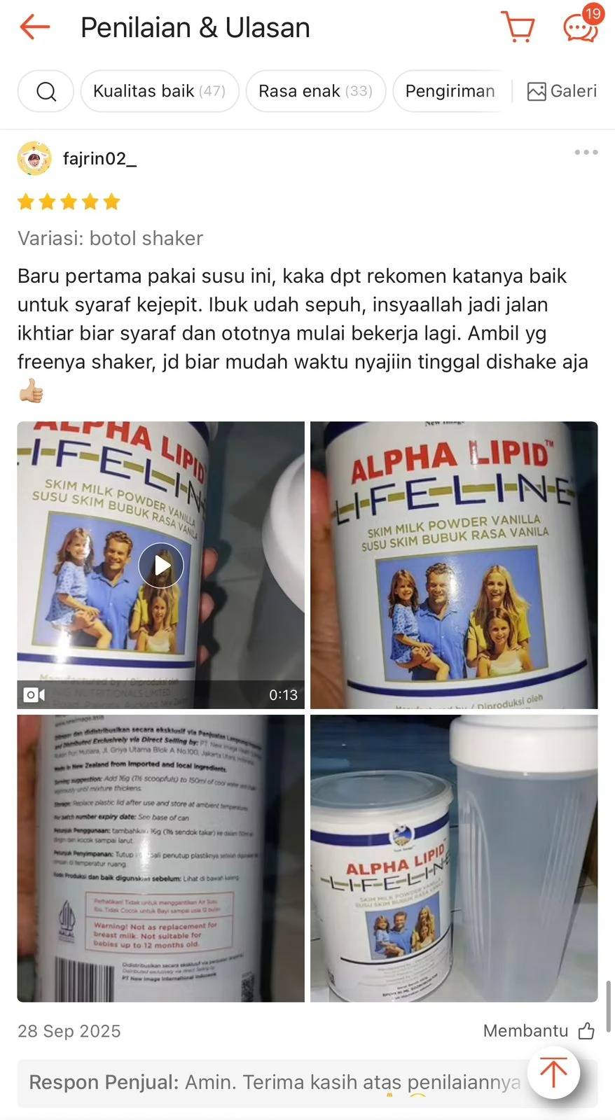 Testimoni Lifeline 7